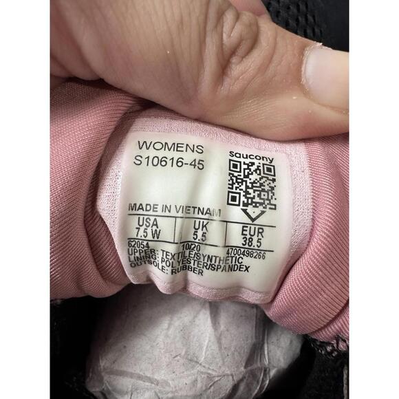 Saucony Hurricane 23 Women's 7.5 W Black Pink Running Shoes S10616-45 See Desc. - Picture 7 of 7